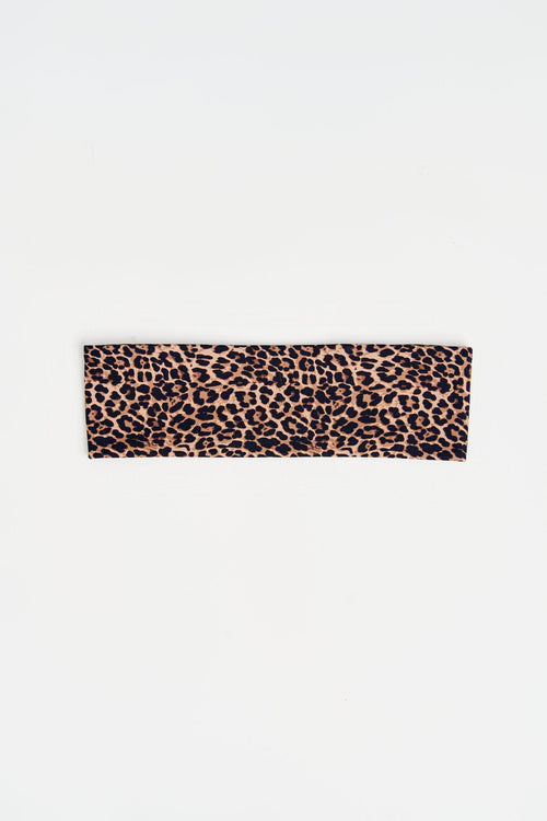 Performance Non-Slip Headband in Leopard