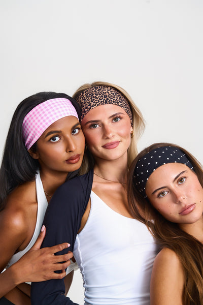Pink Gingham, Leopard, Black Polka Dot