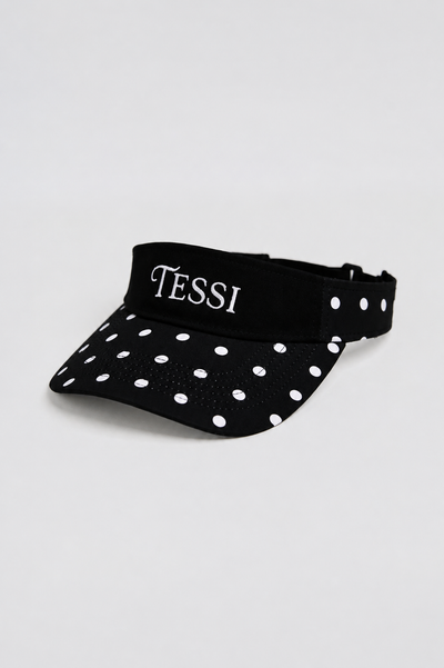 Essential Style Visor in Black Polka Dot