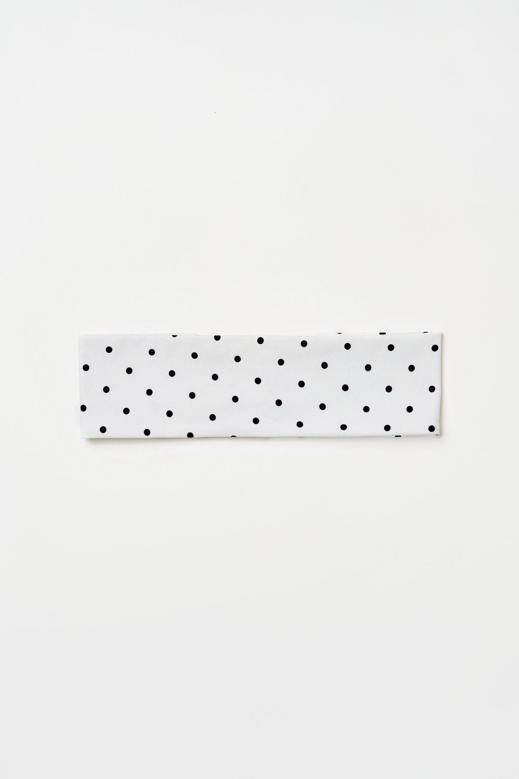 White Polka Dot headband