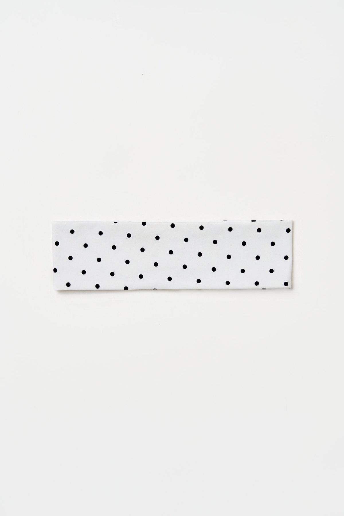 White Polka Dot headband