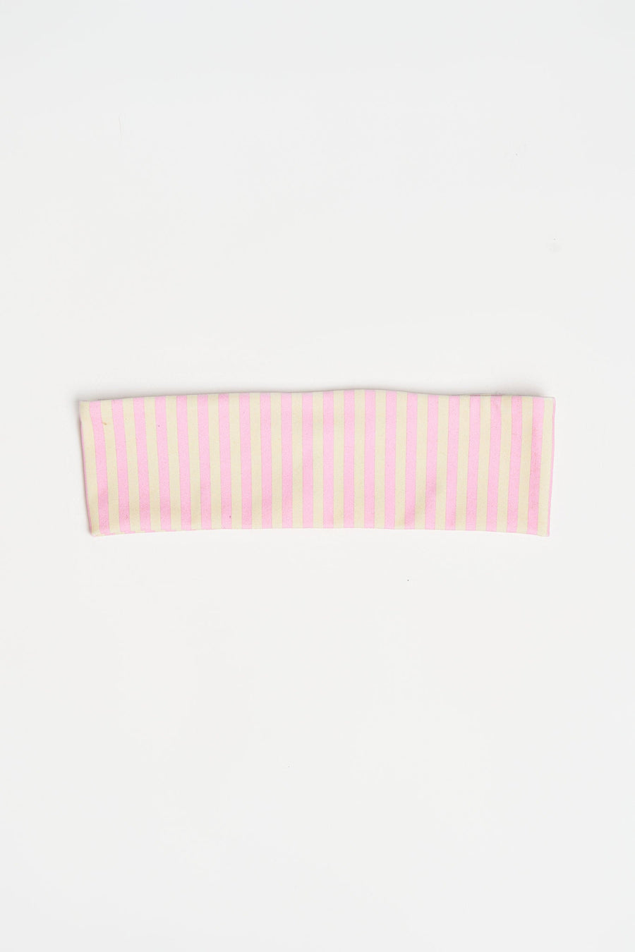 Performance Non-Slip Headband in Pink and Yellow Stripe