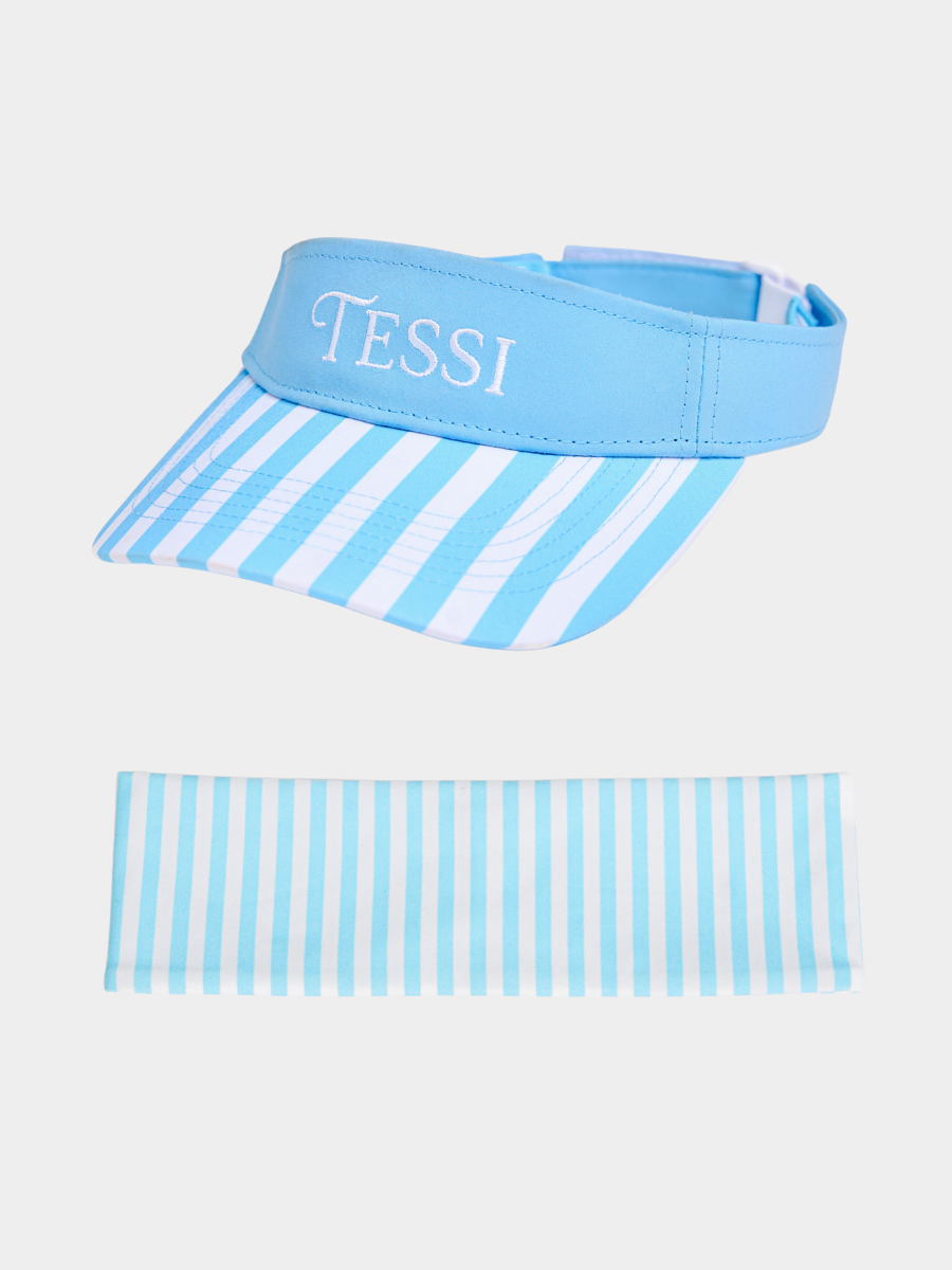 The Hair Duo: TESSI Essential Style Visor and Performance Non-Slip Headband
