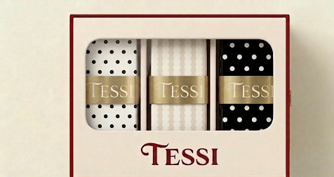 TESSI Polka Dot overgrip 3-pack packaging