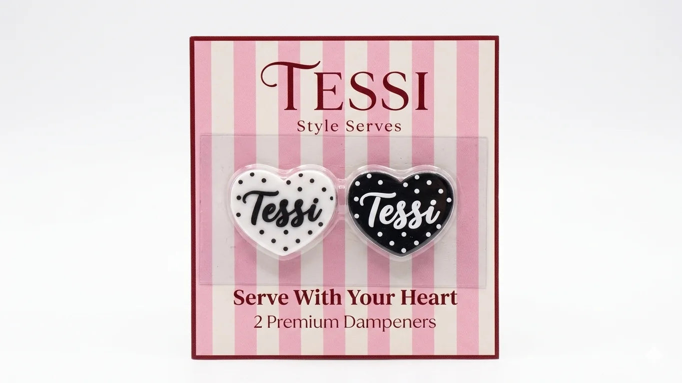 TESSI Serve With Your Heart dampener 2-pack in branded box
